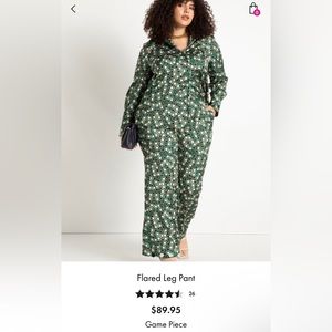 Eloquii: Brand new, never worn Green polka dot pant suit.